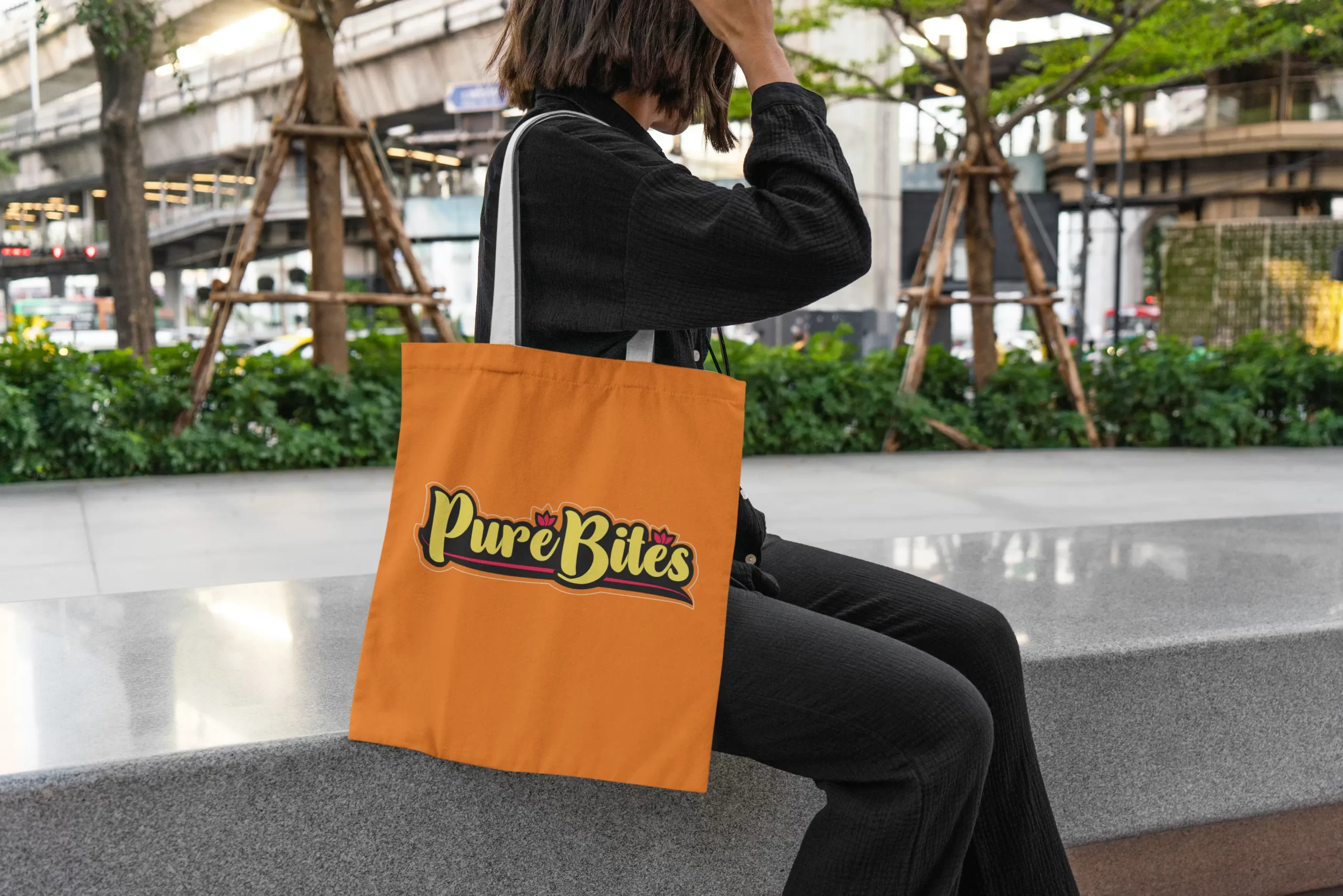 Pure Bites branding bag